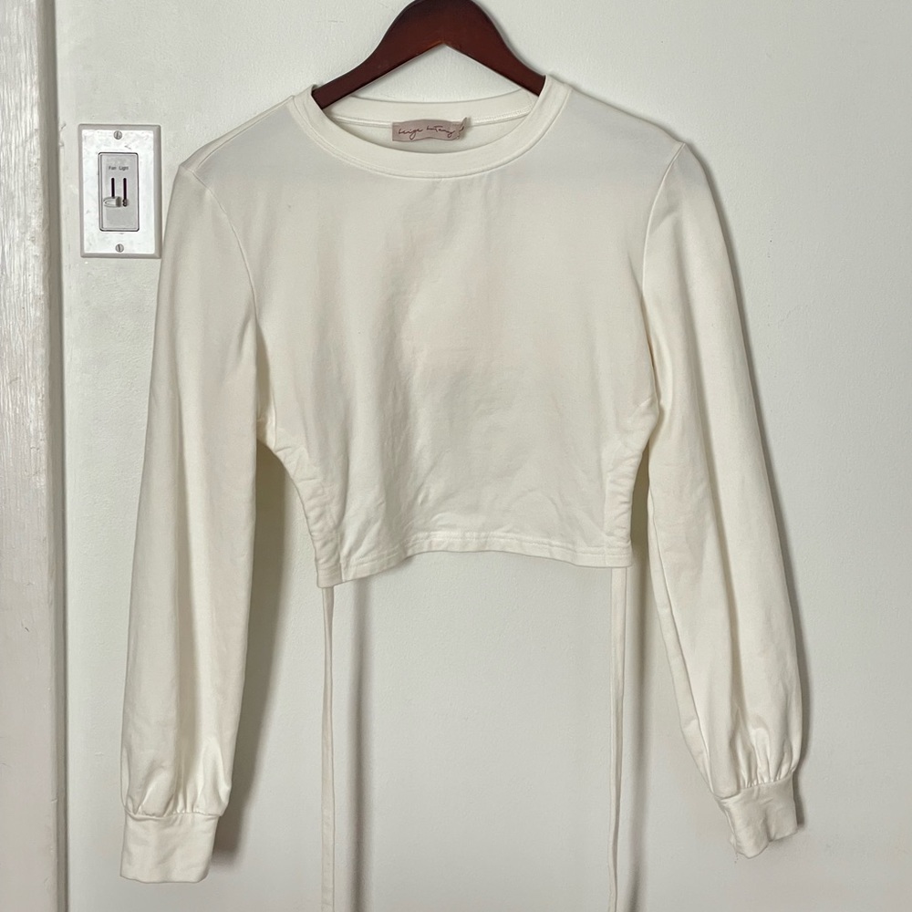 Long sleeve crop top